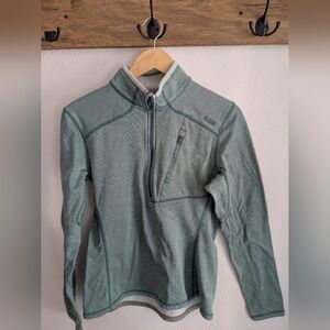 5.11 tactical womens light green quarter zip tactical sweater size medium